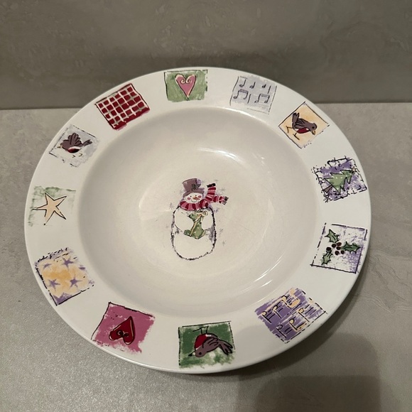 Gibson Other - (5) Gibson 2001 Concord Collection Snowman Christmas 9" Soup/Salad Bowls Vintage